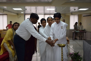 Lighting of the lamp
