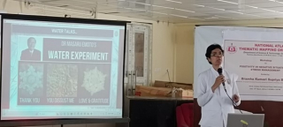 The keynote speaker, Supriya Behn from the Brahma Kumaris