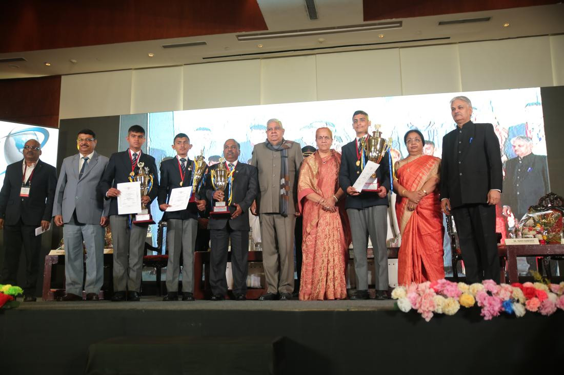 INCA National Map Quiz Winners at INCA 40 inaugural ceremony at Kolkata on 10.2.2021
