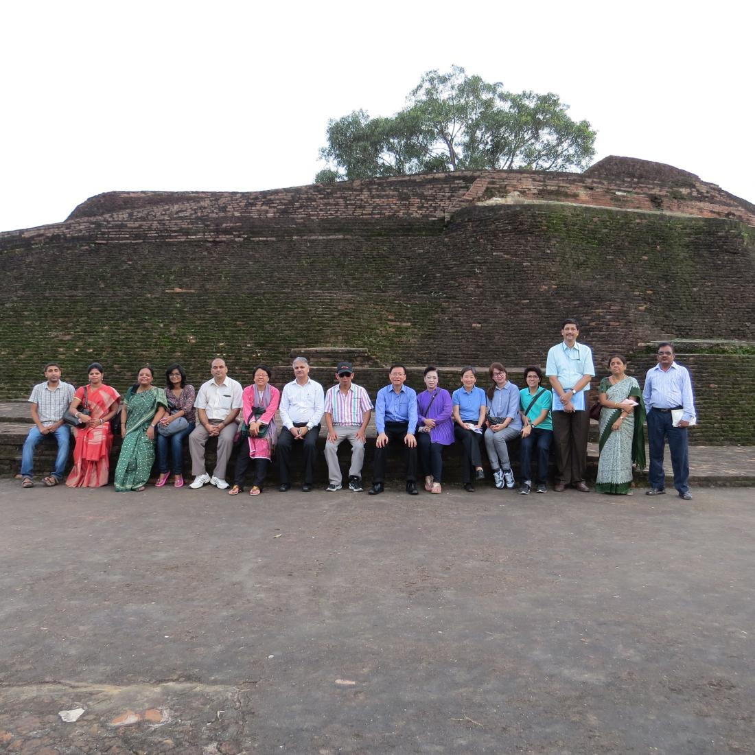 Team NATMO & Team GISTDA at Nalanda on 25.07.2014